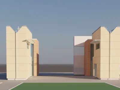 Nordic building  Free 3D model