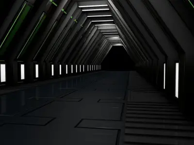 Sci Fi Tunnel  3D model