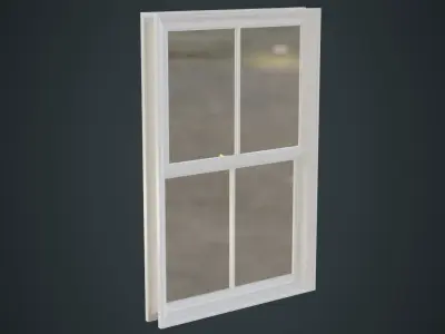 Window 1C Low-poly 3D model