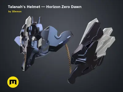Talanah Helmet - Horizon Zero Dawn 3D print model