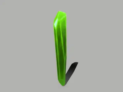 Crystal Set plant Low-poly 3D model