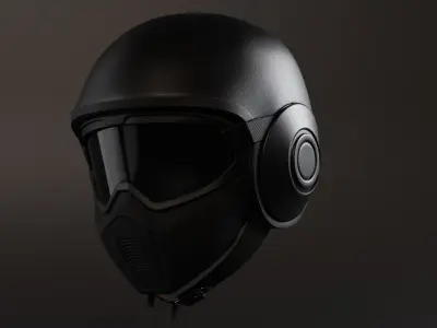 Helmet - Shark motorcycle gear 3d model for production Low-poly 3D model