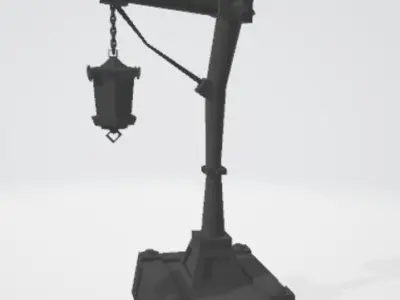 Street lamp 3D print model