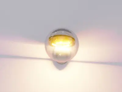  Bitcoin light 3D model