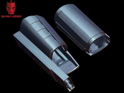 Boba Fett Mandalorian Gauntlets v2 3D model