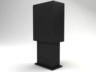 Istanbul Ticket Machine Low-poly 3D model