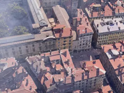 Lyon City in France 3D model