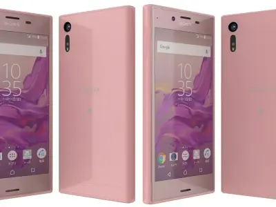 Sony Xperia XZ Deep pink 3D model