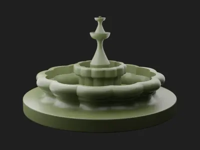 Fountain 3D Model 3D print model