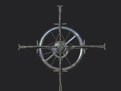 Space Station PBR-Gameready Low-poly 3D model