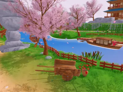 Stylized Bundle 8in1 Low-poly 3D model