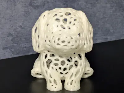 Puppy Voronoi 3D print model