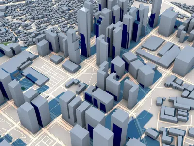 Grand Hyatt Manila PBCom Tower Filipine 3D model