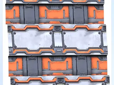 Sci-FI Seamless Texture Texture 16