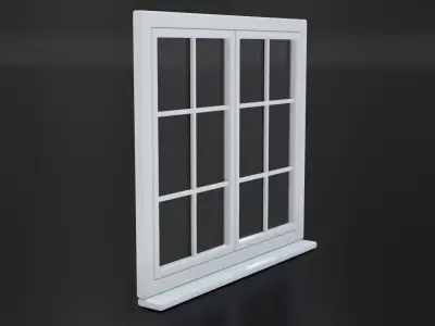 Window Low-poly 3D model
