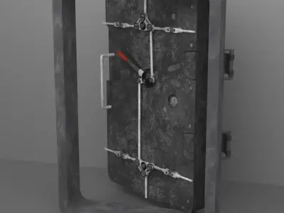 Futuristic Door 3D model