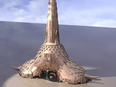 Babylonian Tower relic 3D model