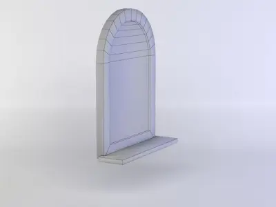 Window stained glass Low-poly 3D model buy