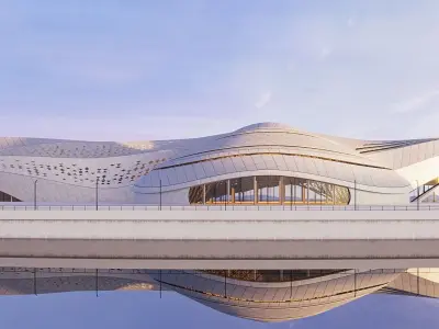 Futuristic building 49 3D model