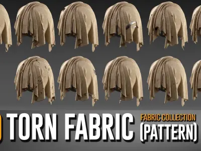 40 Torn fabric Collection- VOL 04 Texture