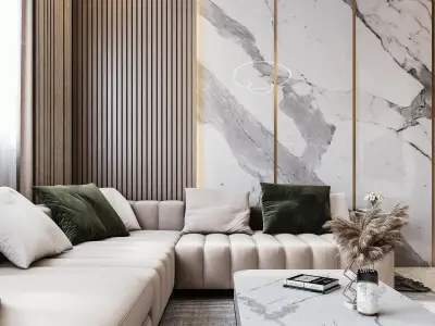 Modern Living Room Free 3D model