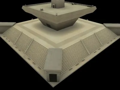 Monas National Monument Indonesian country Low-poly 3D model