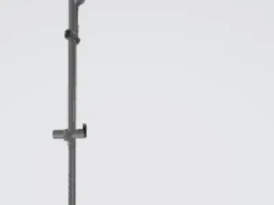Modern Shower 3D Model with Sleek Design 3D model