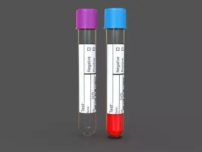 Collection Tube Blood 3D model