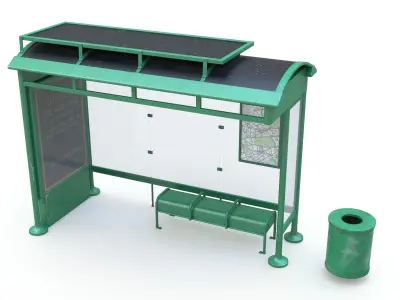 Bus Stop 04 3D model