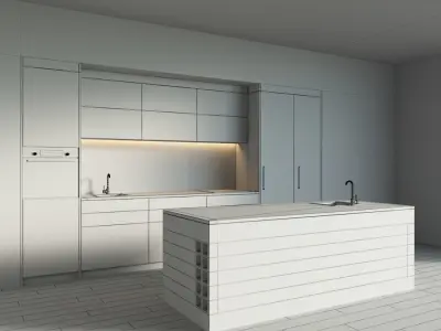 89-Kitchen5 glossy 8 3D model