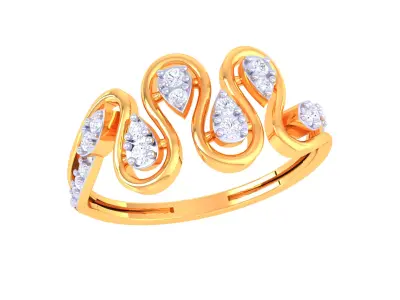 Women Ring MTL 3dm STL OBJ FBX Details 3D print model 30