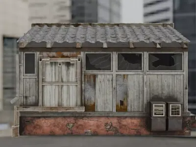 old house crack  Free 3D model