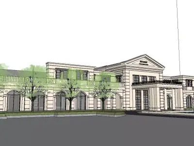 vacation spot-Resort-Fashion Leisure Hotel-0243 3D model