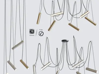 Pepo Pendant Light Collection 3D model