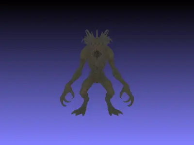 Dravhun Rigged Low-Poly Cave Monster 3D Model Low-poly 3D model