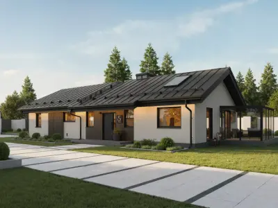 Modern Contemporary House  3D Model - 2 Versions 3D model