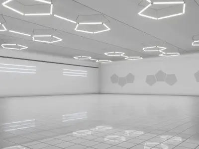 3D SCI-FI ART GALLERY Museum Interior 3D model