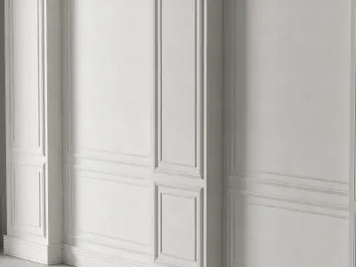 Classic 3D Wall Panel Elegant Design for Interior Decor 3 3D model