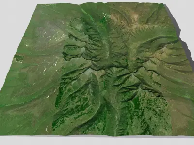 Volcano Bolshaya Ipelka Kamchatka 3D model