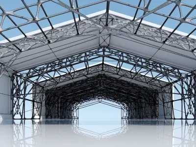 Futuristic Architectural Structure 12 3D model