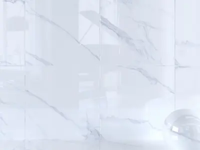 Wall Tiles Museum Calacatta 4D White 120x120 Set 3 Texture