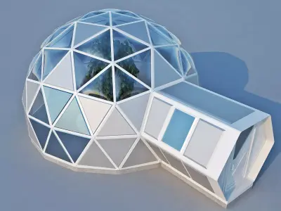 Geodome House 3D model