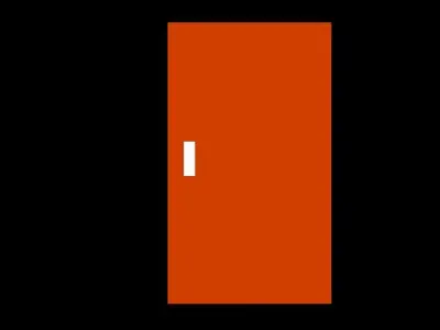 a door orange Free 3D model purchase