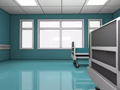 Hospital Room 3D model