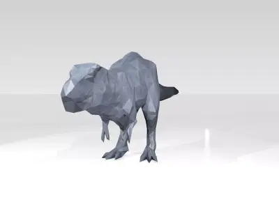 Tyrannosaurus Low Poligonal Voronoi 3D model