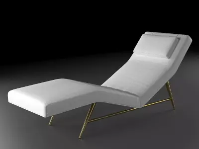 Fred Armless Chaise 3D model