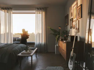 Bed room 1 3D model
