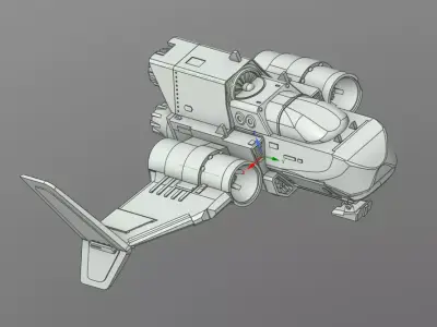 Radiant pillar 3D model