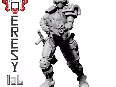 Heresylab - Sauberung Female Enforcer 3D print model