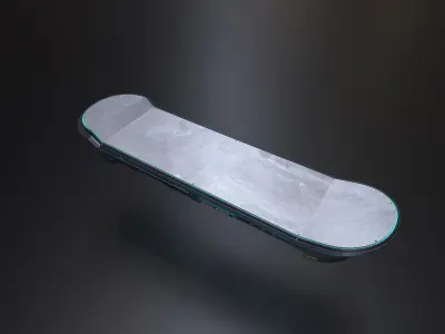 Sci-Fi Hoverboard  Low-poly 3D model